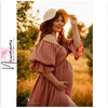 Vintage Maternity Long Dress